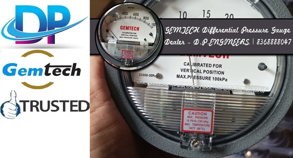 GEMTECH Differential Pressure Gauges Distributors in Osmanabad Maharashtra