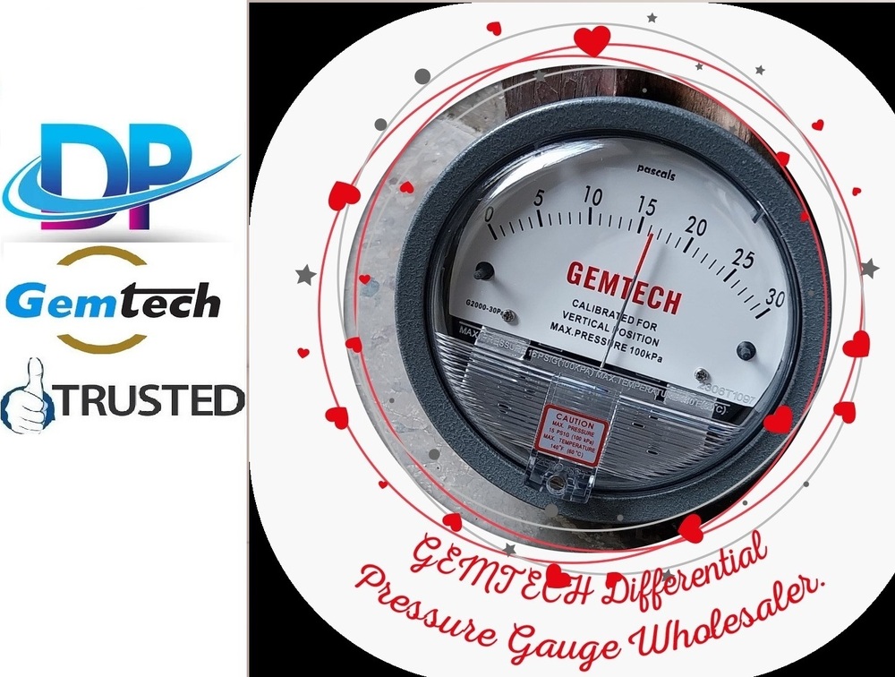 GEMTECH Differential Pressure Gauges Supplier by Moradabad Uttar Pradesh
