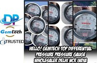 GEMTECH Differential Pressure Gauges Supplier by Moradabad Uttar Pradesh