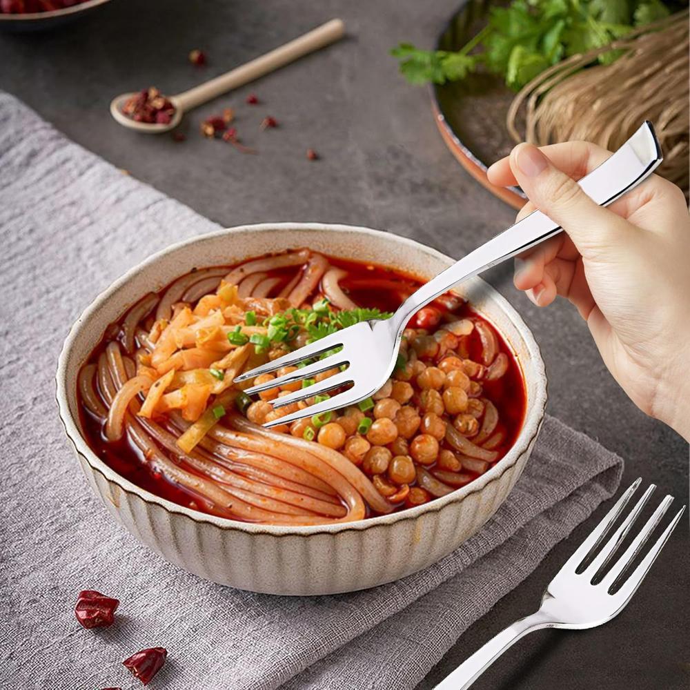 Stainless Steel Fork - Food-grade Stainless Steel, Smooth Silver Finish | Rust-resistant, Dishwasher Safe, Ideal For Kitchen Use