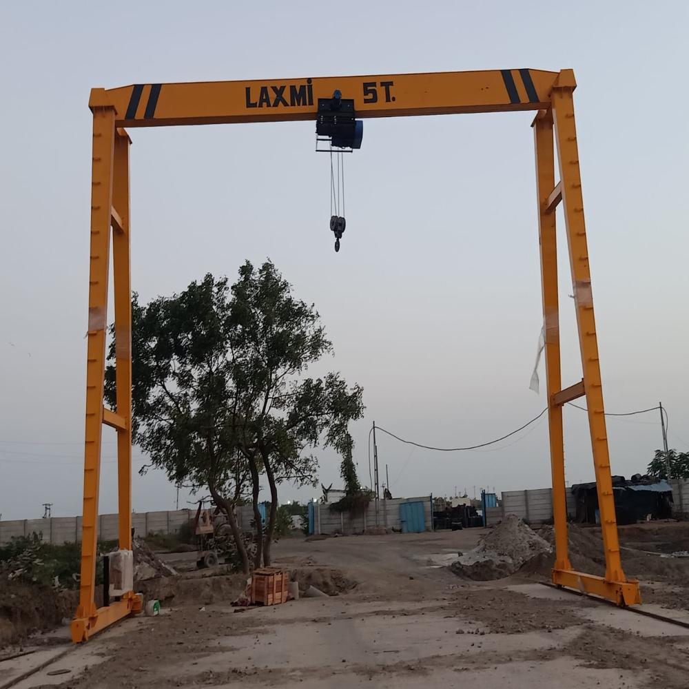 Single Girder Gantry Crane - Color: Golden Yellow