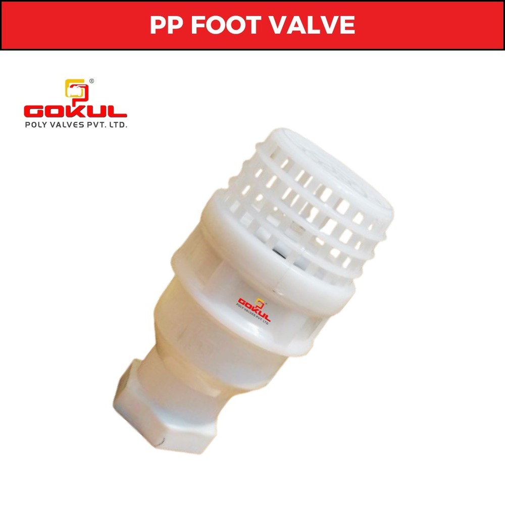 Gokul Polypropylene Threaded Washer Foot Valve