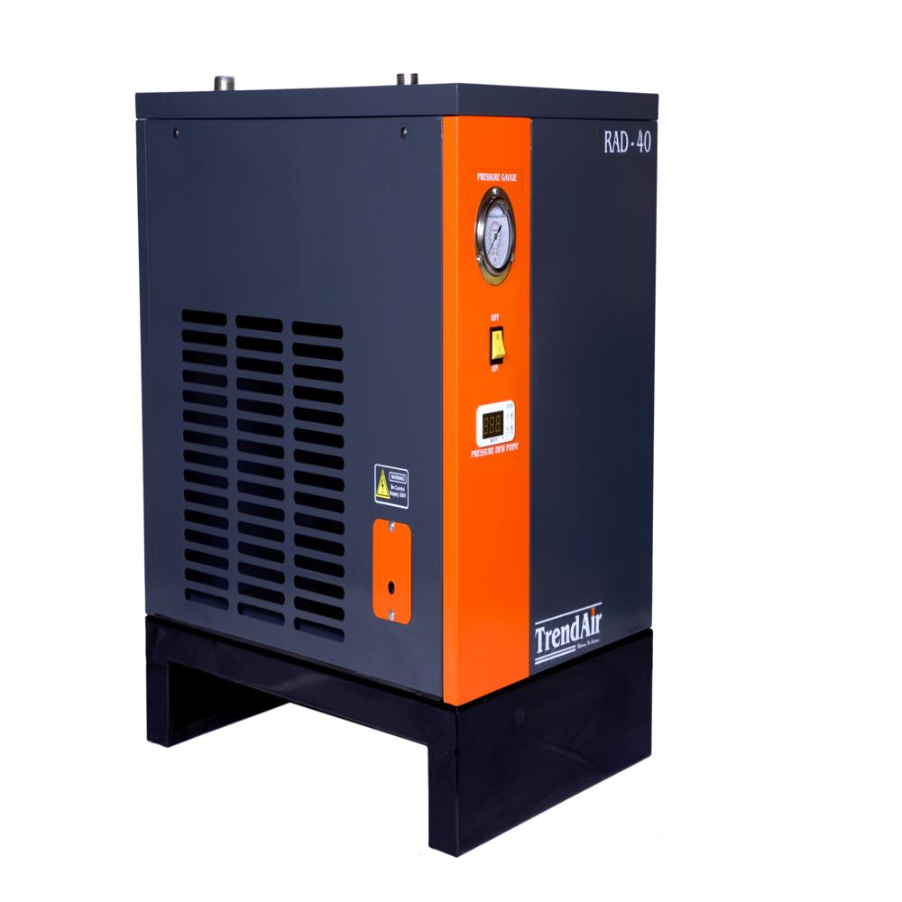 40 Cfm Compressed Air Dryer - R134a Refrigerant, 12 Bar Pressure, Max 45â°c Inlet Temp, 220-240 Volt Ac, Orange And Grey | 1-year Warranty, Designed For Industrial Applications