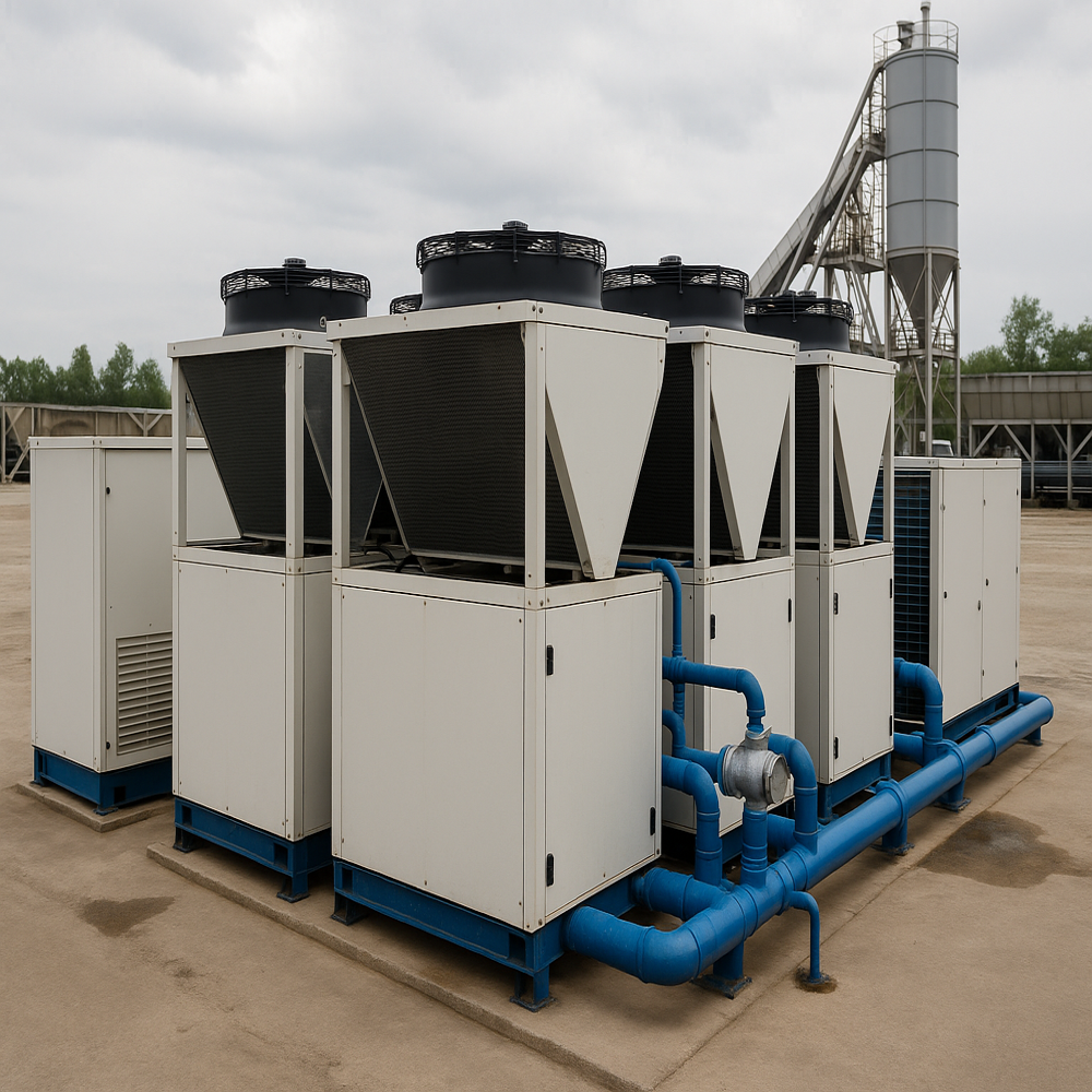 Industrial Chillers For Batching Plant - Material: Ms