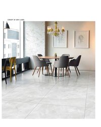 Porcelain Floor Tiles - 1200x1200mm Glossy Finish, R9 Slip Resistance, Rectified Edges, Acid-resistant, Antibacterial, Wear-resistant