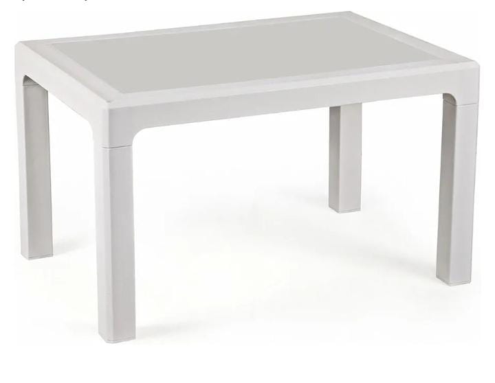 Cello Odyssey Rattan Table - Color: White