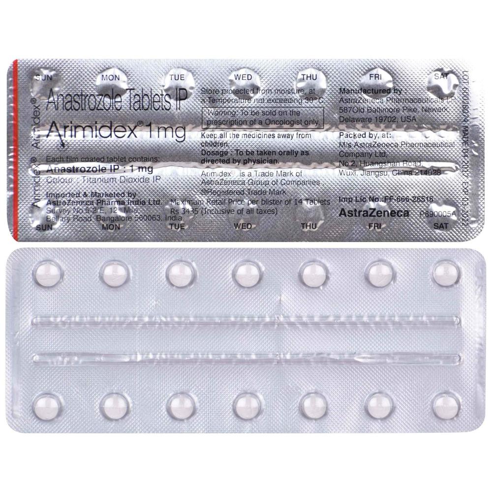 Arimidex Anastrozole Tablet 1mg 