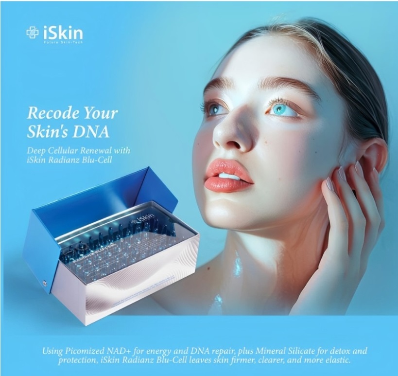 iSkin Radianz Blu Cell With NAD Glutathione Injection