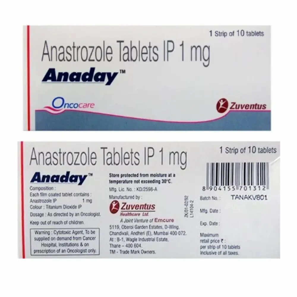 Anaday Anastrozole  Tablet 1mg