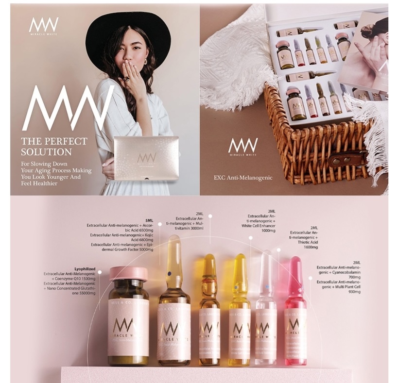 Miracle White gold 55000mg Exc Anti Melanogenic Glutathione Skin Whitening Injection