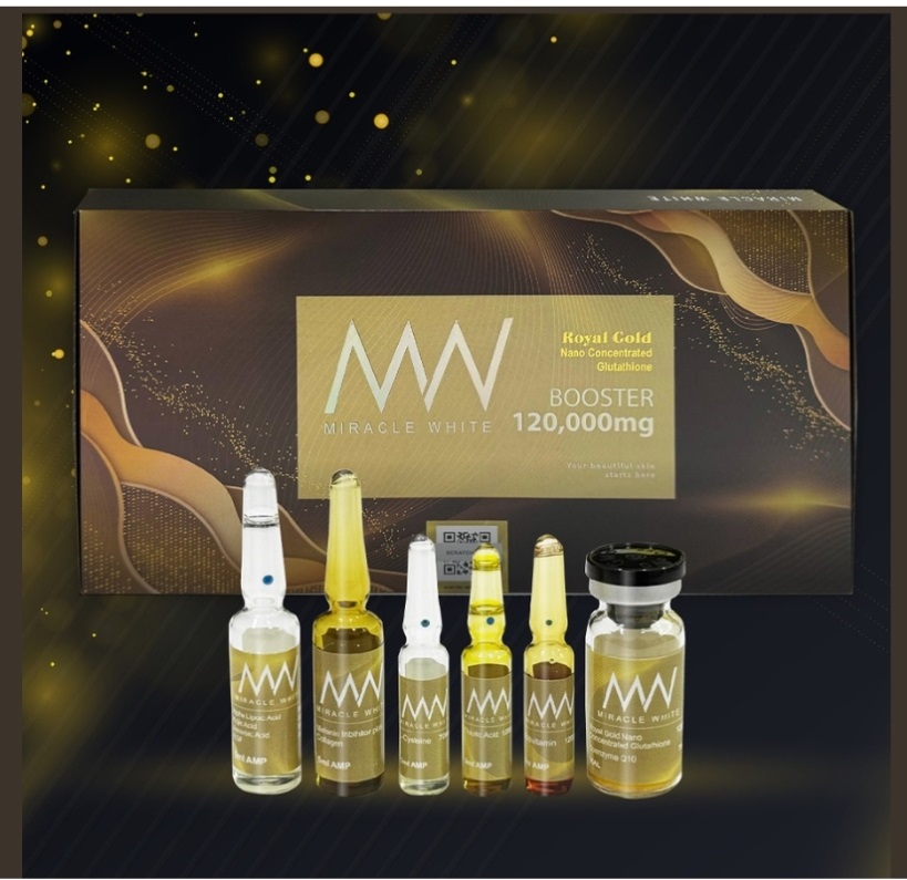 Miracle White Royal Gold 120000mg Glutathione Booster Injection