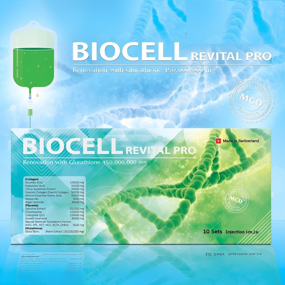 Biocell Revital Pro Renovation With Glutathione 150,000,000 Mg Injection - Recommended For: Adults