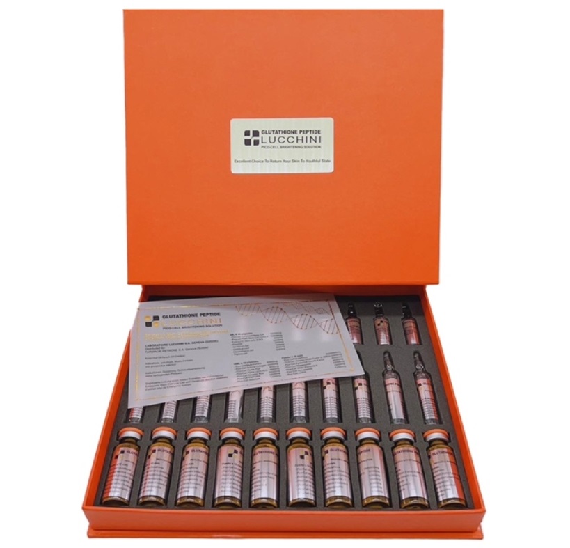 Lucchini Glutathione Peptide Picocell Brightening Solution Injection - Recommended For: Adults