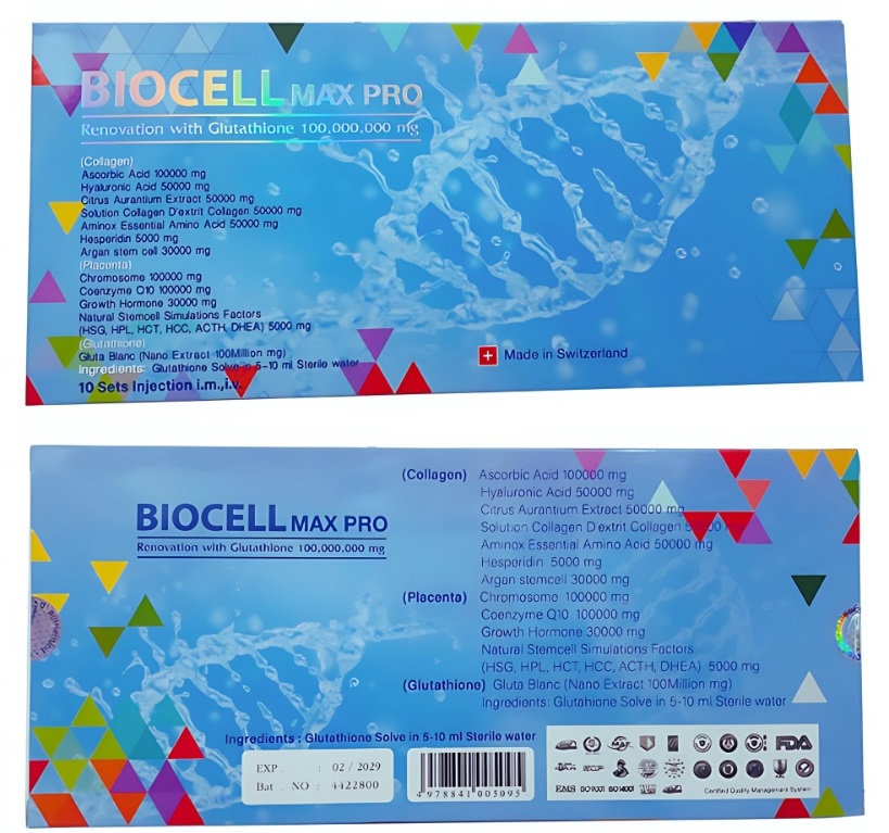 Biocell Max Pro Renovation with Glutathione Injection
