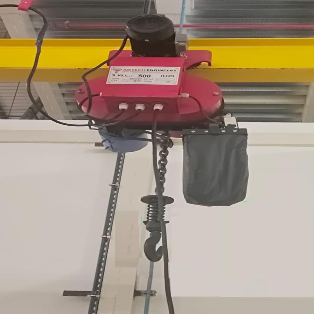 Chain Hoist - Conical Rotor Motor, 8mm Grade 80 Alloy Steel Load Chain, Precise Machined Gears | High Operational Fluency, Minimum Maintenance, Excellent Functionality