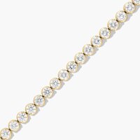 Round Cut Lab Grown Diamond Tennis Bracelet, 7 Inch Unisex Diamond Bracelet, Anniversary Gifts