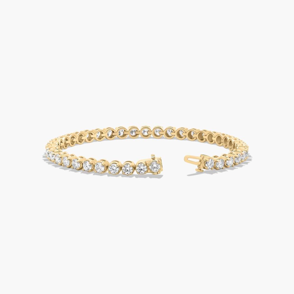 Round Cut Lab Grown Diamond Tennis Bracelet, 7 Inch Unisex Diamond Bracelet, Anniversary Gifts