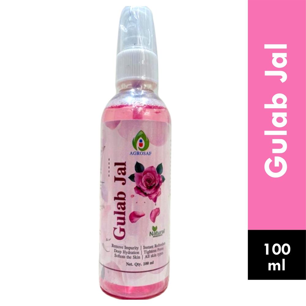 AGROSAF GULAB JAL - Each 10ml Contains: Rose Centifolia (gulab Fl. Ext.) 18 % , Jala Q.s.
