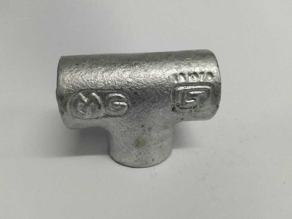Gi Tee 1-1/2 Inch - Malleable Iron Round Shape | Isi Marked Compliant With Is:1879 Standards Ideal For Pipe Fitting Applications