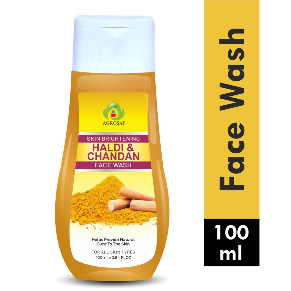AGROSAF HALDI & CHANDAN FACE WASH - HALDI & CHANDAN FACE WASH