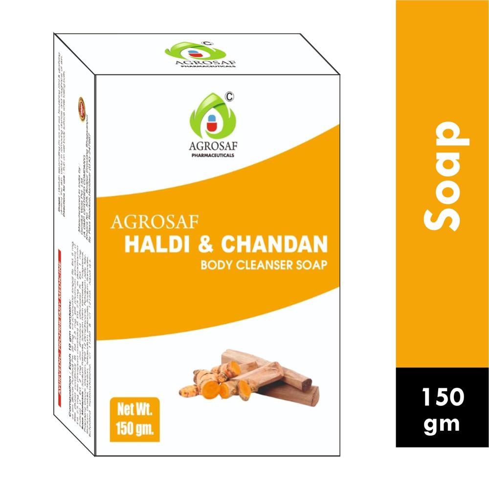 AGROSAF HALDI CHANDAN BODY CLEANSER SOAP