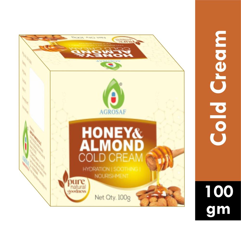 AGROSAF HONEY &  ALMOND COLD CREAM - HONEY & ALMOND COLD CREAM