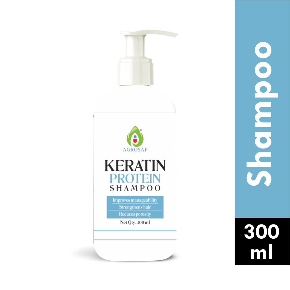 Agrosaf Keratin Protein Shampoo - Keratin Protein Shampoo - Color: White
