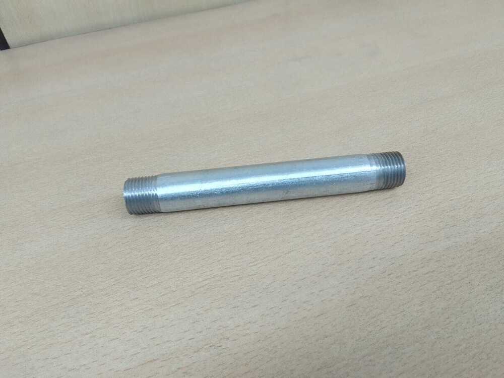 Gi Nipple 2 Inch B Class - Material: Malleable Iron, Size: 2", Standard: Is: 1879 | Round Shape, Isi Marked For Quality Assurance