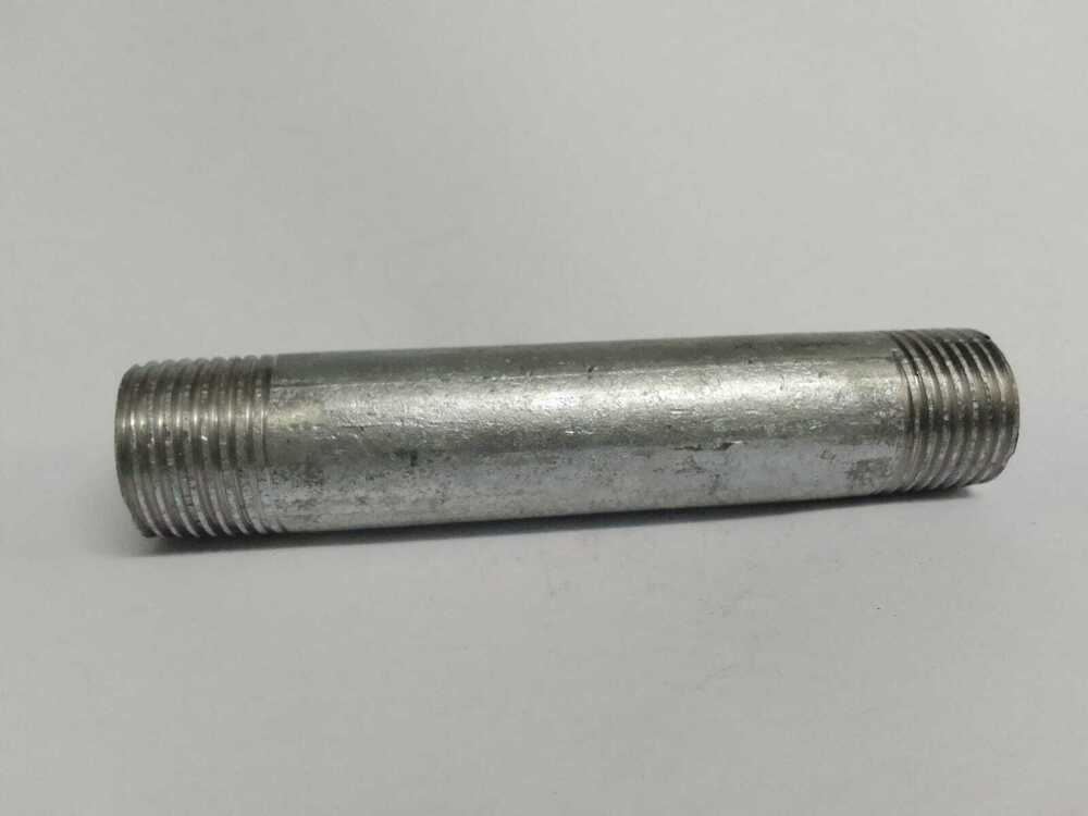 Gi Nipple 1-1/2 Inch B Class - Malleable Iron, 1-1/2" Size, Round Shape, Isi Marked, Compliant With Is:1879 Standards