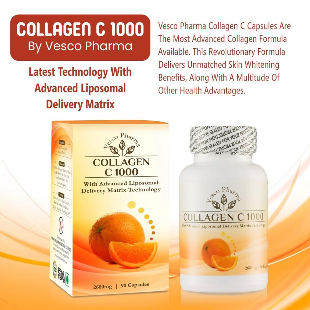 Vesco Pharma Collagen C 1000 Collagen & Vitamin C Capsules