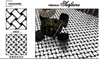 600 X 600 POLISHED VITRIFIED BLACK & WHITE TILES