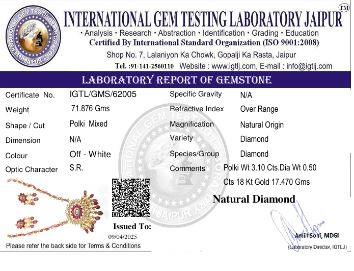 18kt Pink Talap Pendant Set