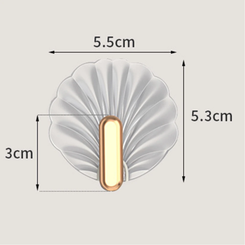 Decorative Wall Hook - Durable Plastic, 5.5 X 5.3 Cm , Round Utility Hook For Keys And Hats - Easy Manual Installation, Standard Style