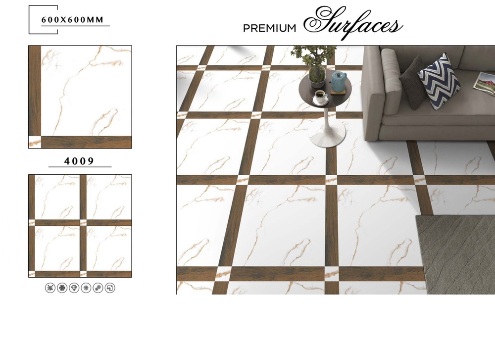 600 X 600 MARBLE MATT TILES