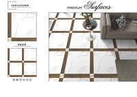 600 X 600 Marble Matt Tiles - Color: White