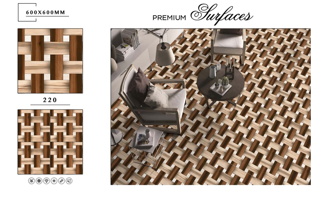 600 X 600 WOODEN CERAMIC FLOOR TILES