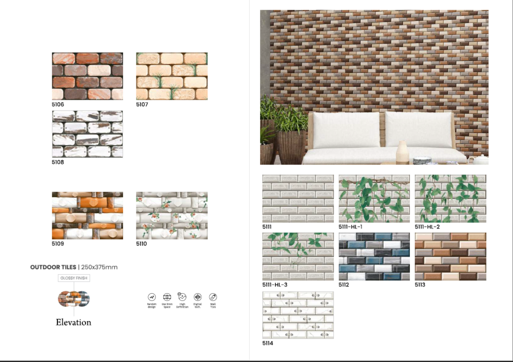 250 X 375 DESIGNER WALL TILES