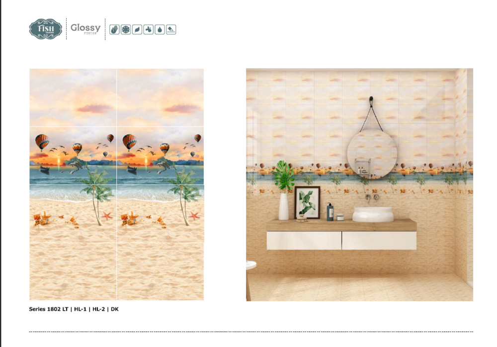 250 X 375 DESIGNER PORCELIAN WALL TILES