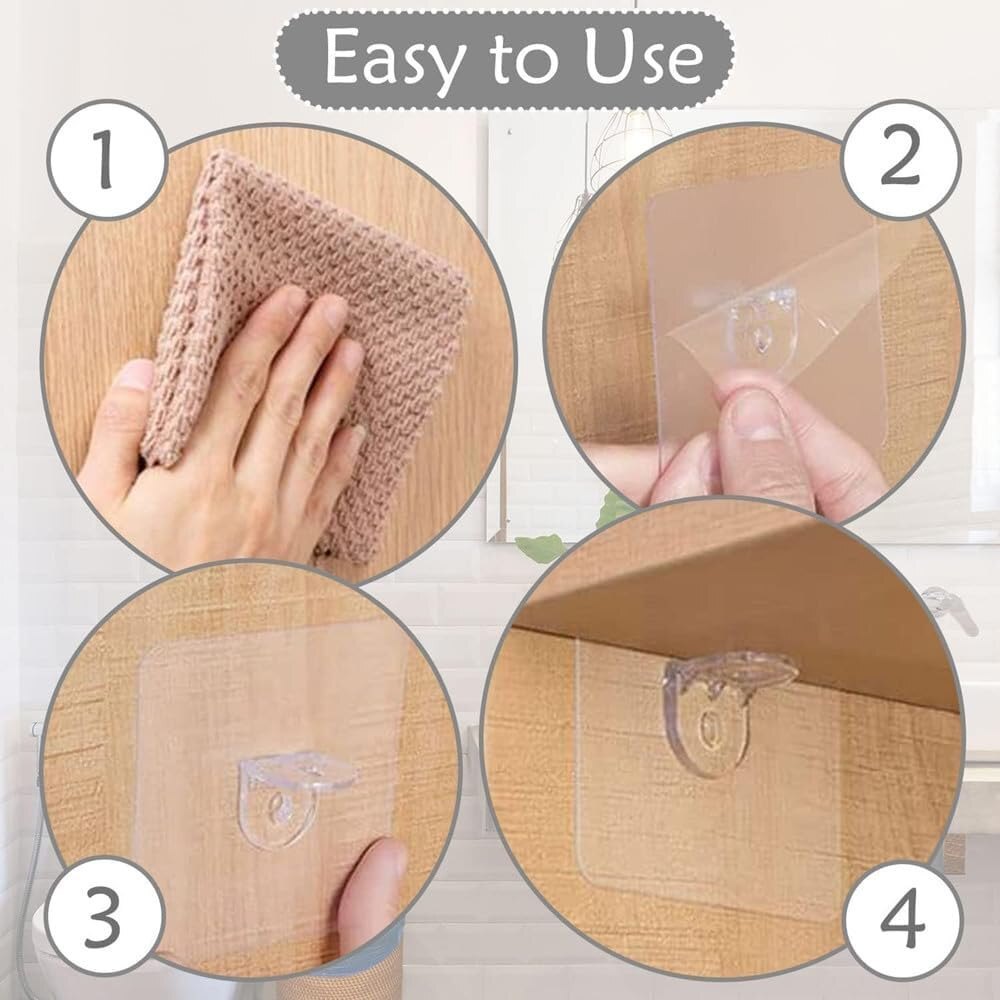 Self-Adhesive Triangle Bracket Clip Panel Support Hook