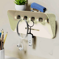Multi Purpose Storage Rack With 5 Hooks