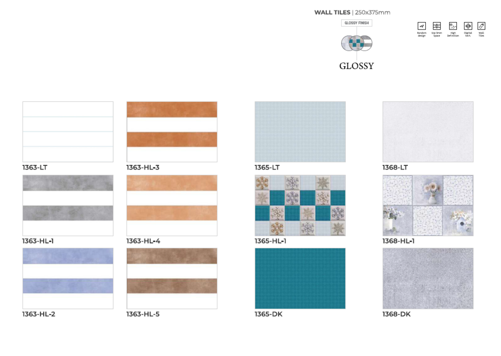 250 X 375 DESIGNER PORCELIAN CERAMIC  TILES