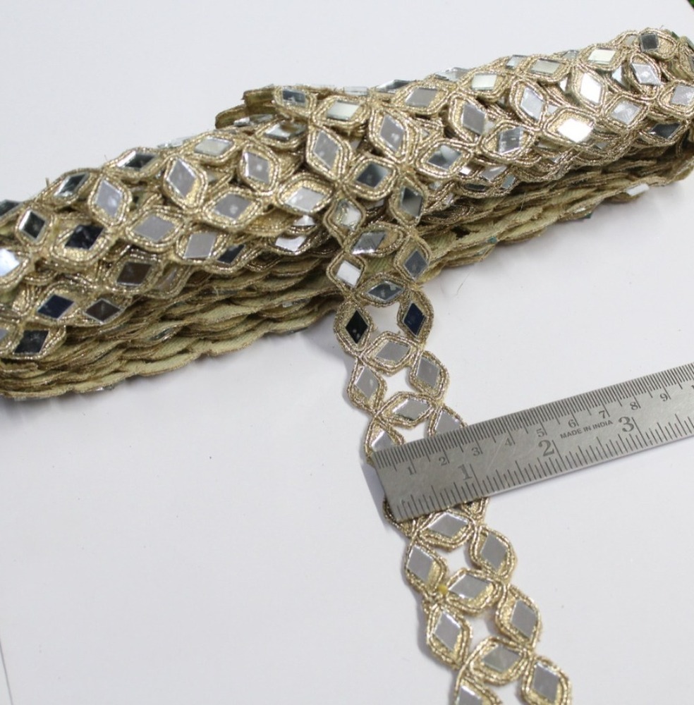 Fancy ,Mirror Lace - Color: Golden