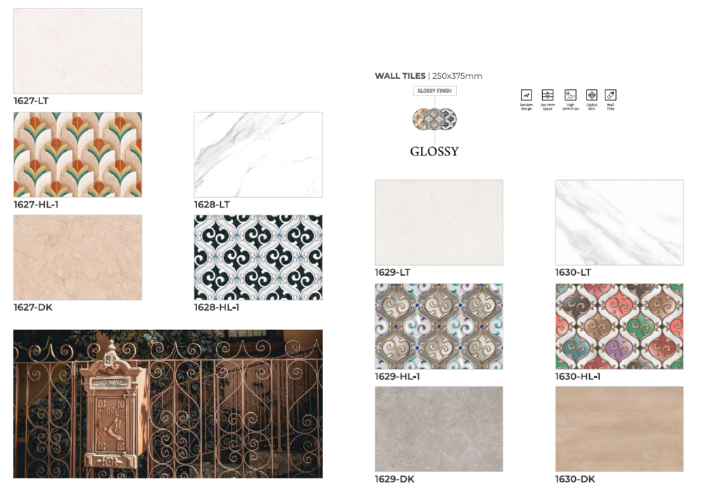 250 X 375 CERAMIC  DIGITAL WALL TILES