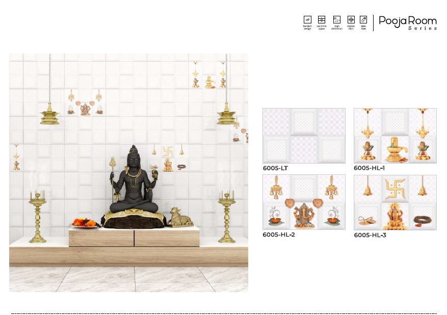250 X 375 POOJA ROOM CERAMIC  TILES