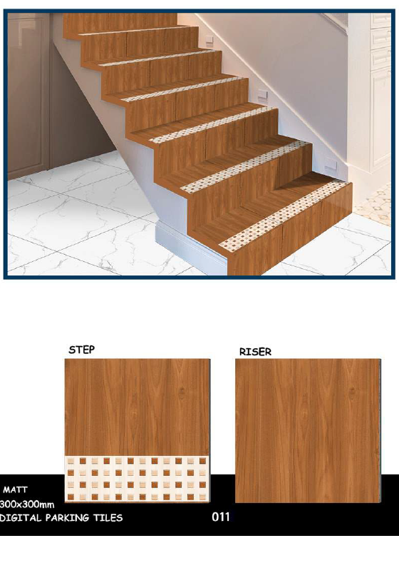 300 X 300 STAPE & RISER FLOOR TILES