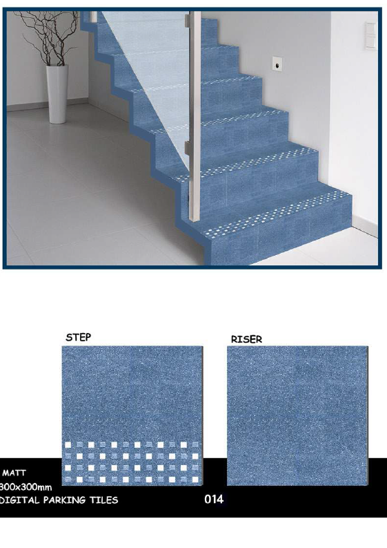 300 X 300 STAPE & RISER FLOOR TILES