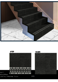 300 X 300 STAPE & RISER FLOOR TILES