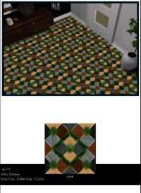 300 X 300 GREEN PLAIN FLOOR TILES