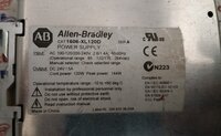 ALLEN BRADLEY 1606-XL120D POWER SUPPLY