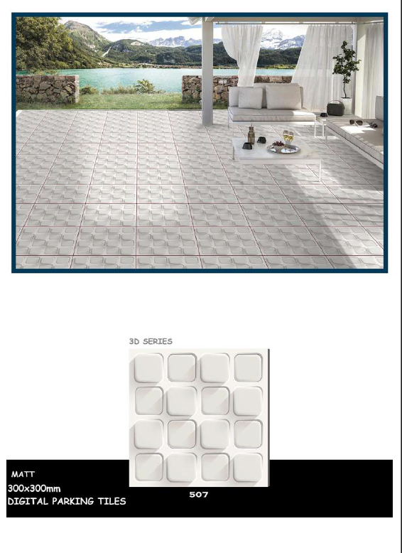 300 X 300 PARKING 3D FLOOR TILES